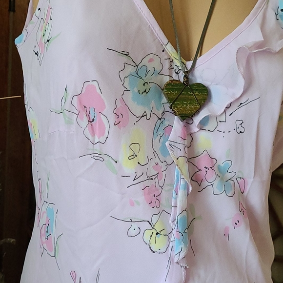 SALE TODAY PINK MULTI FLORAL LONGER DRESS SIZE 12 - Picture 9 of 16